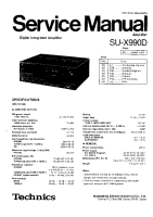 Technics - SUX-990-D - Service manual 